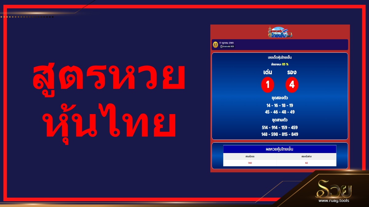 สูตรหวยหุ้นไทย