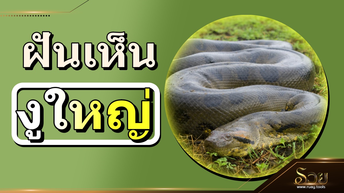 ฝันเห็นงูใหญ่