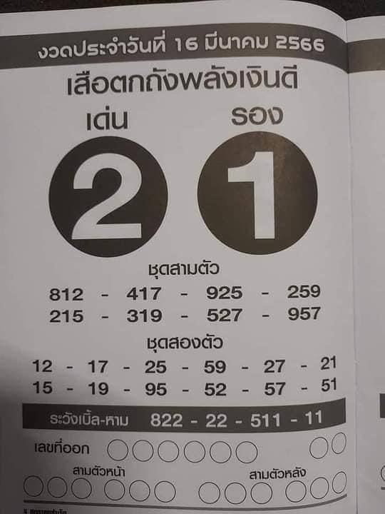 เสือตกถัง16/3/66