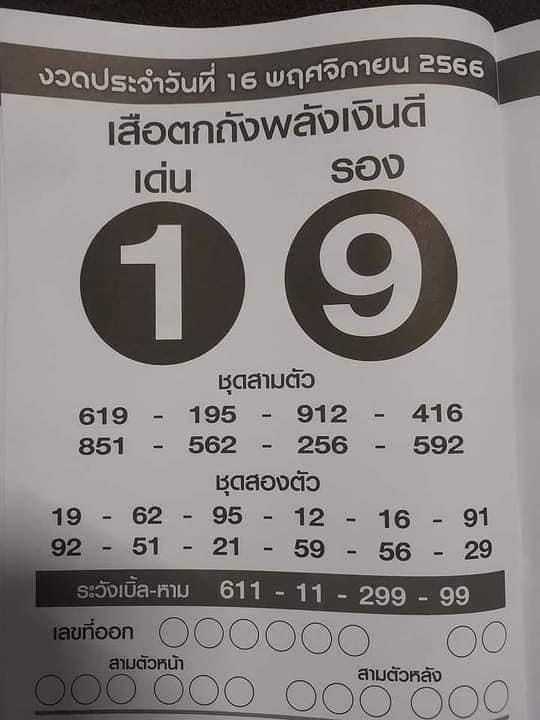 เสือตกถัง16/11/66