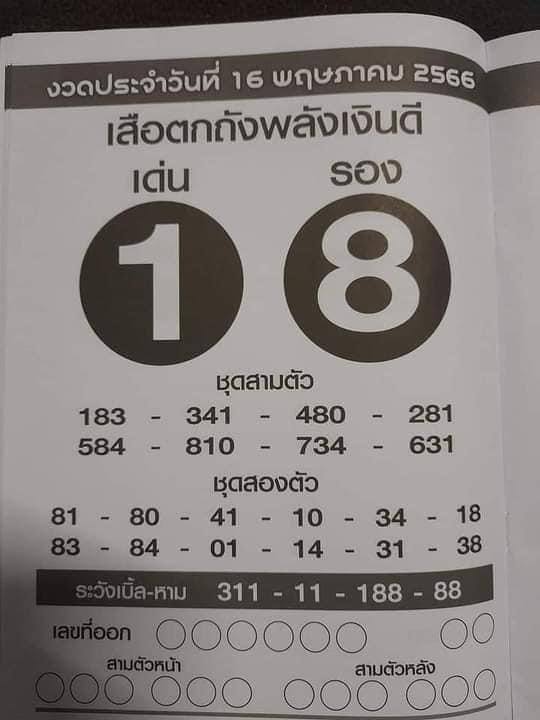 เสือตกถัง16/5/66
