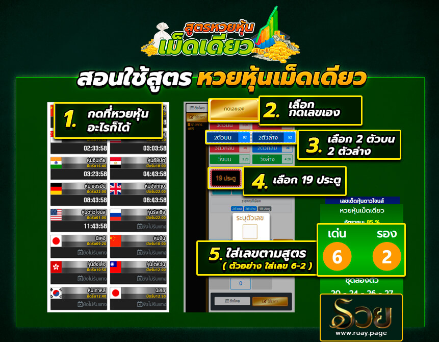 วิธีใช้งานหุ้นเม็ดเดียว