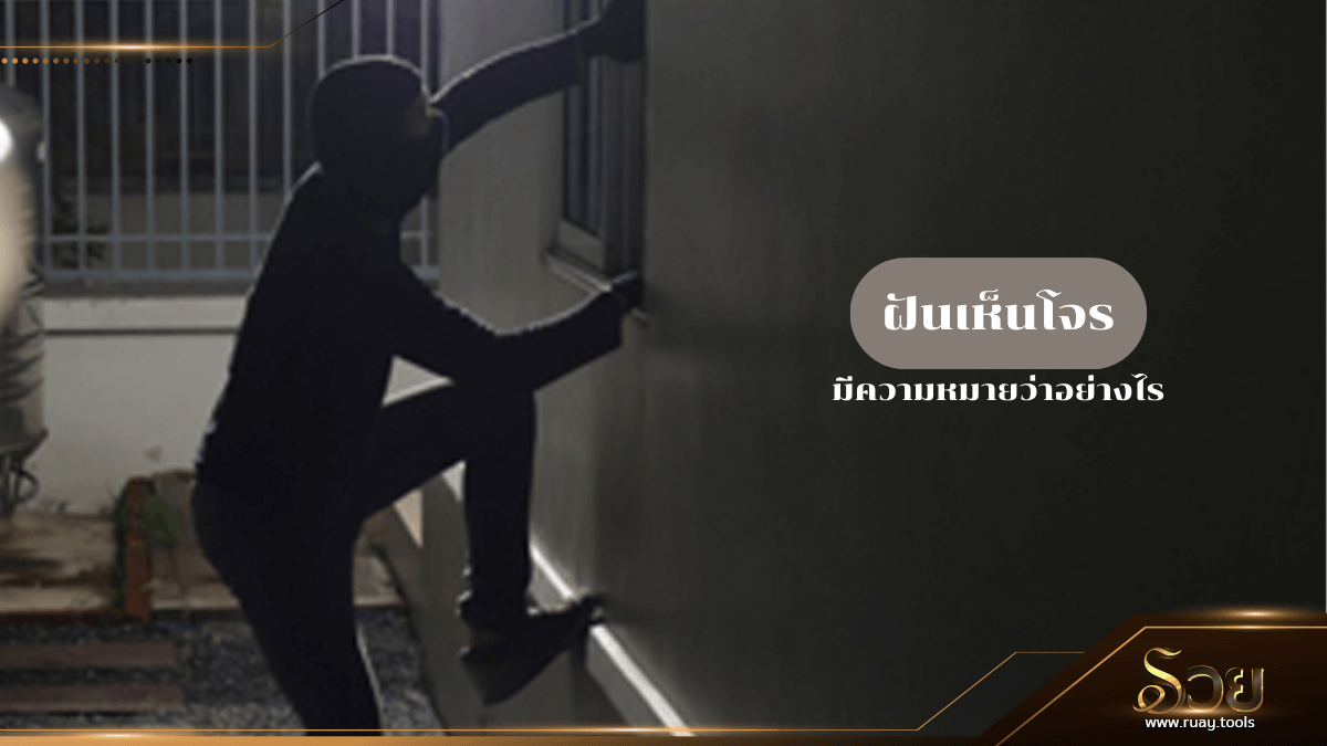 ฝันเห็นโจร